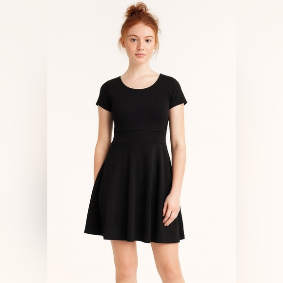 My Collection size large black flared dress with back zipper. - Picture 2 of 3